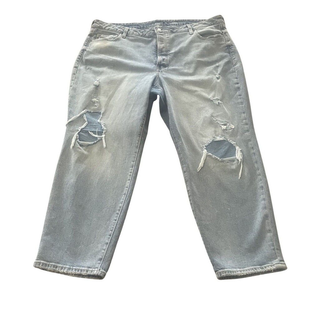 Old Navy Jeans Women's Plus 24 Denim O.G. Straight High Rise Button Fly Slim NEW